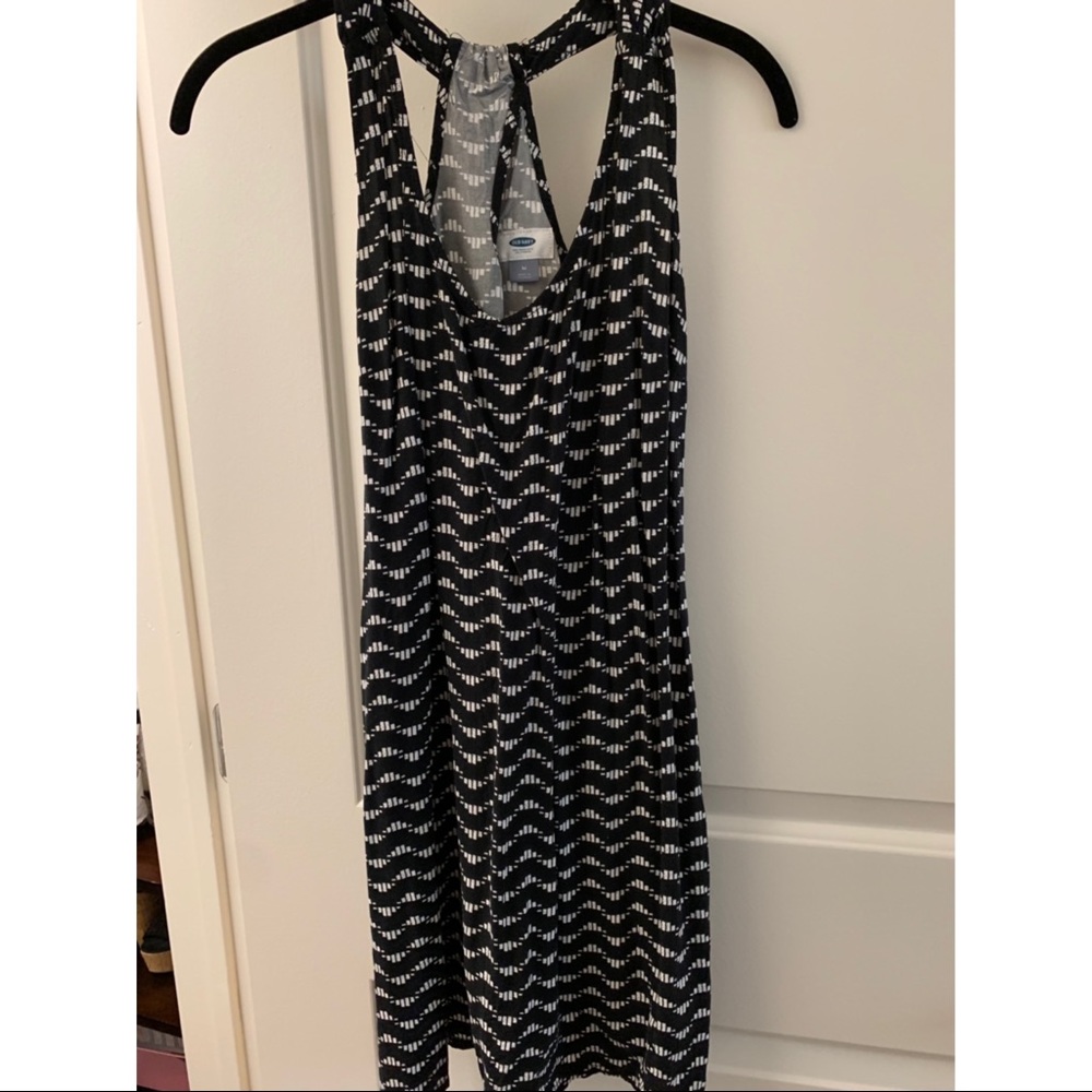 Black & White Casual Patterned Dress